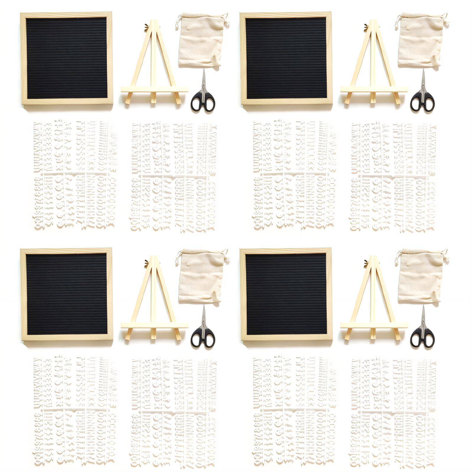 CCOCC 4Pcs Cork Board,Creative Words Letter Board,Fun Display Wall Pack ...