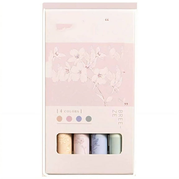 CCOCC 4Pcs Highlighters,Chisel Bible Highlighters and Pens No Bleed,Quick Drying Cute Highlighters