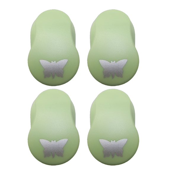 CCOCC 4Pcs Hole Punch,Soft-Touch Compression Rapid Outcome Hole Puncher for Crafts,Responsive Return Structure Simplified Use Single Hole Punch,Style1
