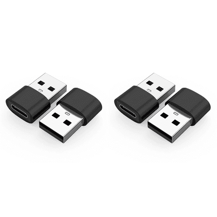 CCOCC 4Pcs Type C to Usb Adapter Coax to Ethernet Adapters Coax Cable,Black