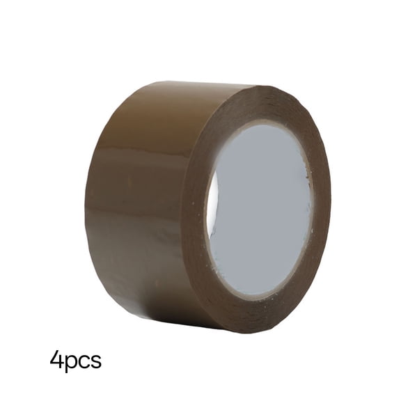 CCOCC 4Rolls Brown Packing Tape, Moving Tape for Boxes, 2.4mil x 1.88inch x 50yds, Shipping Tape for Heavy Duty, Moving, Packing