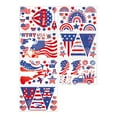 thumbnail image 1 of CCOCC 4Th of July Decorations Patriotic Window Clings-7 Sheets American Flag Star Window Decal for Glass Windows Stickers for Usa Fourth of July Independence Day Memorial Day Decor Party Supplies, 1 of 7