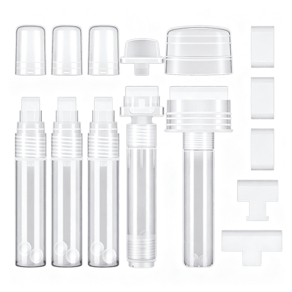 CCOCC 5 Pack Graffiti Markers Refillable Paint Markers Touch Up Paint Pen for with 5 Replacement Tips Tombstone Marker Pen for Restoring Faded Grave Inscriptions(50 Mm,30 Mm,15 Mm)