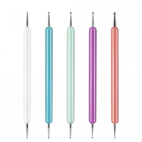 CCOCC 5 Pcs Pattern Tracing Stylus,Ball Embossing Stylus for Transfer Paper,Tracing Tools for Drawing,Embossing Tools for Paper,Art Dotting Tools for Nail Art,Ball Tip Clay Tools Sculpting Stylus