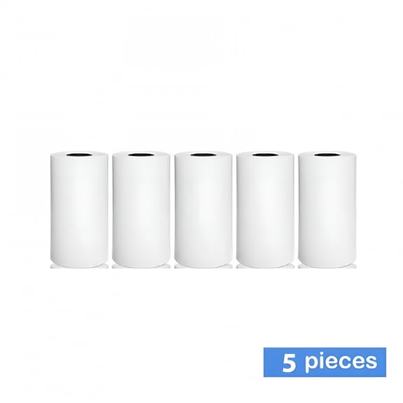 CCOCC 5 Rolls Self-Adhesive Thermal Printing Paper, for Mini Printers, Thermal Labels, for Labeling, Organizing, Pricing, Crafting, Home Office.