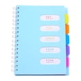 thumbnail image 1 of CCOCC 5 Subject Notebook 8.4 X 6.6 Large Spiral Notebook with Dividers 240 Pages Office Notebooks for Work Multi Subject Notebook with 5 Tabs Organizer Notebooks, 1 of 9