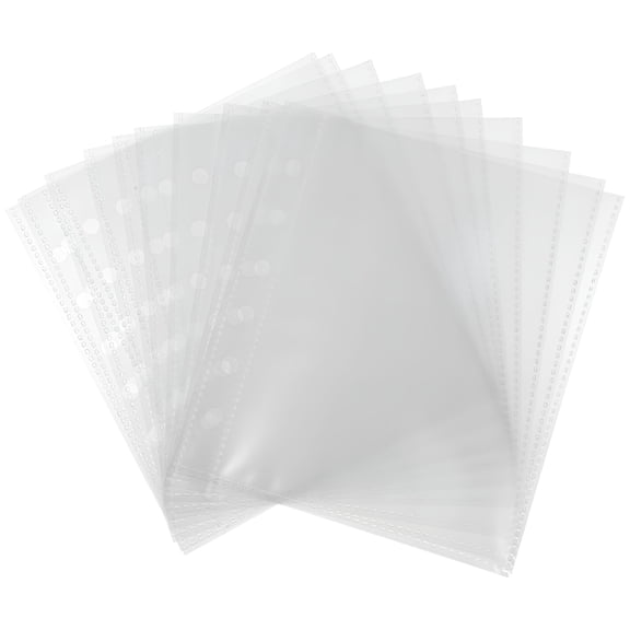CCOCC 50 Pcs 12x12 Clear Scrapbook Refill Pages, PVC Photo Storage Album Protectors for DIY Crafts and Card Collection