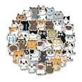 thumbnail image 1 of CCOCC 50 Pcs Cat Stickers,Eco-Friendly Sticker Cute Stickers,Vibrant Art Long-Term Use Travel Stickers,Style10, 1 of 4