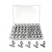 CCOCC 50 Pcs Metal Bulldog Clips, Gold Bull Binder,Mini Metal Paper Clips 0.87 in Hinge Clips Small for Tags Bags, Food Bags,Pictures Photos,Art Work,Office and Home Kitchen,Price Tag