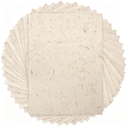 CCOCC 50 Sheets A4 Natural Mulberry Paper Visible Leaves Fiber Rice Paper Printable Decoupage Tissue Paper Sheets for Writing ,Painting ,Card Making ,Diy Crafts8.3X11.7In ,Semi Transparent Jute