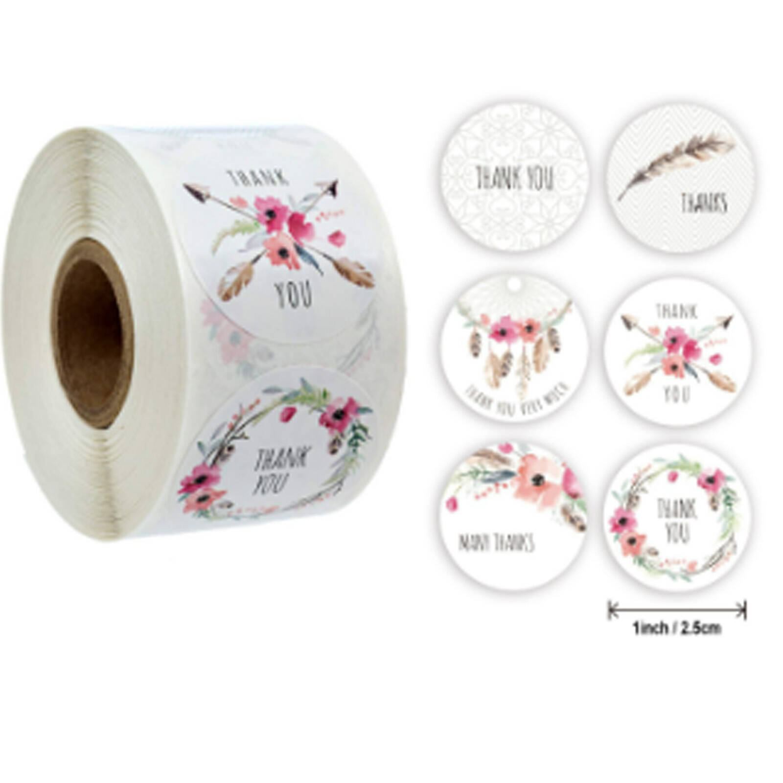 CCOCC 500 Pcs Thank You Stickers,Adhesive Thank You Stickers Small ...