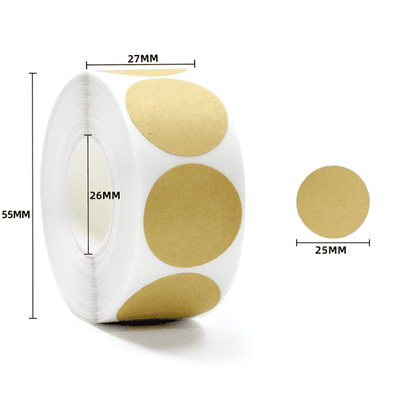 CCOCC 500Pcs Dissolvable Food Labels,Easily Dissolvable Canning Labels,Saves Time Stickers