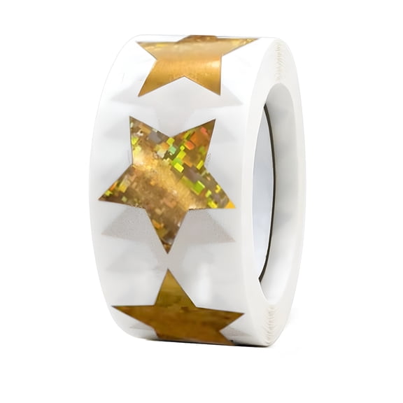 CCOCC 500Pcs Gold Star Stickers For Kids At School Classroom 1 Inch Self Adhesive Gold Star Stickers Glitter Sparkly Star Sticker For Teachers Children Parents Wall CraftsStickers * 1