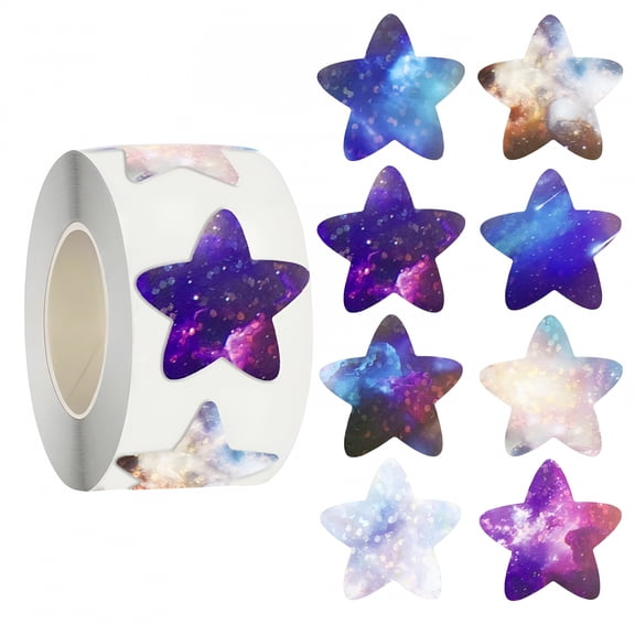 CCOCC Shiny Star Stickers 500Pcs - Sparkly Reward Stickers for Kids Teachers