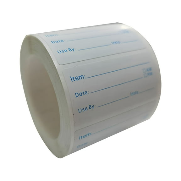 CCOCC 500x Food Freezer Labels Leaves No Residue Dissolvable Removable Date Labels