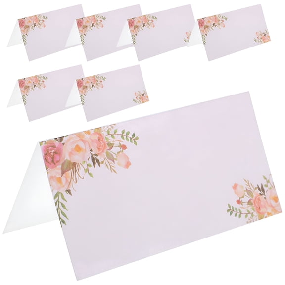 CCOCC 50Pcs Blank Party Place Cards Tabletop Name Cards Wedding Name Tag Cards
