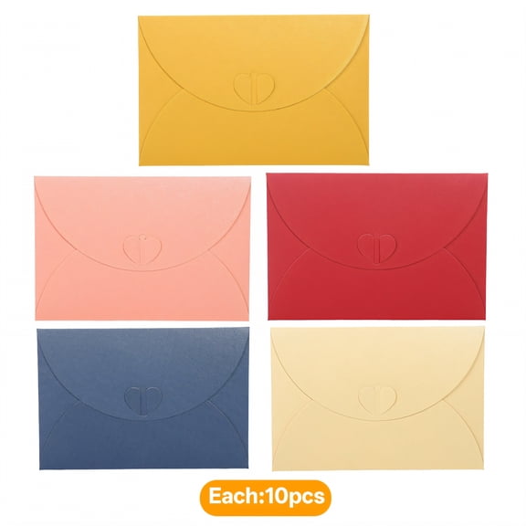 CCOCC 50Pcs Pearl Money Envelopes for Cash 4x6 Inch, Luxurious Shimmering Coin Envelopes with Heart Cutout for Wedding, Birthday, Party, Holiday Gifting