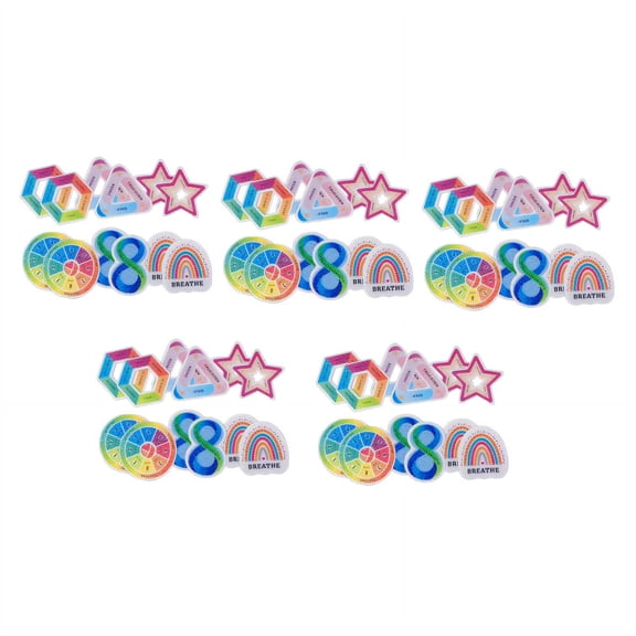 CCOCC 5Pcs Anxiety Relief Items,Sensory Support Calm Strips,Mood Enhancers Sensory Stickers,Style 1