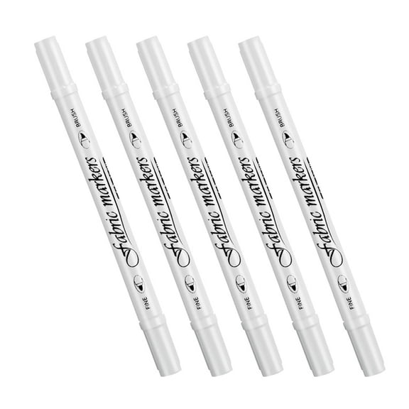 CCOCC 5Pcs Fabric Paint Fabric Markers Fabric Markers Permanent for Clothes,Style1