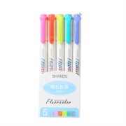 CCOCC 5Pcs Highlighters Yellow,Gradient Color Design for Creative Marking Highlighters Yellow,Smooth Writing Without Interruption Liquid Highlighter,Sunny
