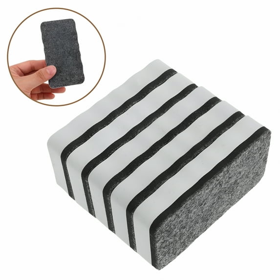CCOCC 5pcs EVA Felt Whiteboard Eraser Magnetic Dry Erase Erasers Reusable Dry Erase Markers for Classroom Home Offices Teacher Student Use
