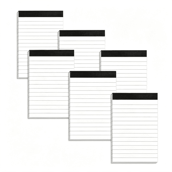 CCOCC 6 Pack Small Notepads Refills Memo Pads 3 X 5 Inch Lined Writing Note Pads | 3X5 Note Pad Paper 30 Sheets in Each Pad Mini Pocket Notebook Refills for Taking Notes and Reminders