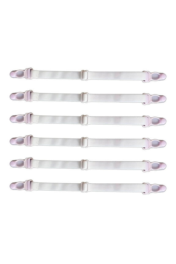 6 Pcs Bra Strap Holders for Slipping,Secure Hold Bra Strap Clips Holder,Long-Lasting Style Perfect Masks Clear Strap Bras for Women,Pink