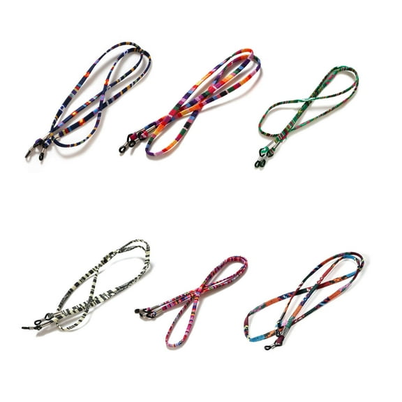 CCOCC 6 Pcs Glasses Strap,Non-Slip Eyeglasses Strap,Adjustable Strap Comfortable Sunglasses Strap,Style1