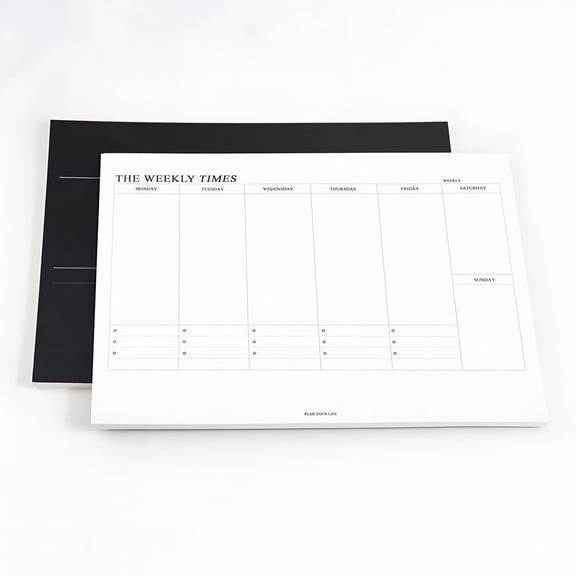 CCOCC 2026 New 60 Sheets Tear Off Undated Weekly Planner B5 Memo Pad Monthly & Weekly to Do List Notepad B5 Tear Away Design(Weekly Plan)