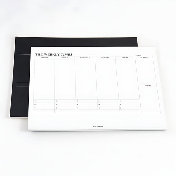 CCOCC 2026 New 60 Sheets Tear Off Undated Weekly Planner B5 Memo Pad Monthly & Weekly to Do List Notepad B5 Tear Away Design(Weekly Plan)