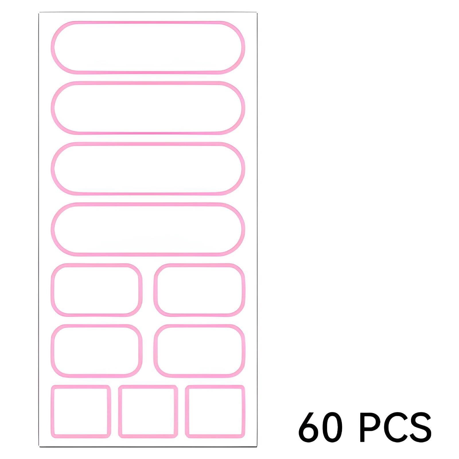 CCOCC 60Pcs Name Tags,Clean Removal Sticker Labels,Writable Labels Name ...