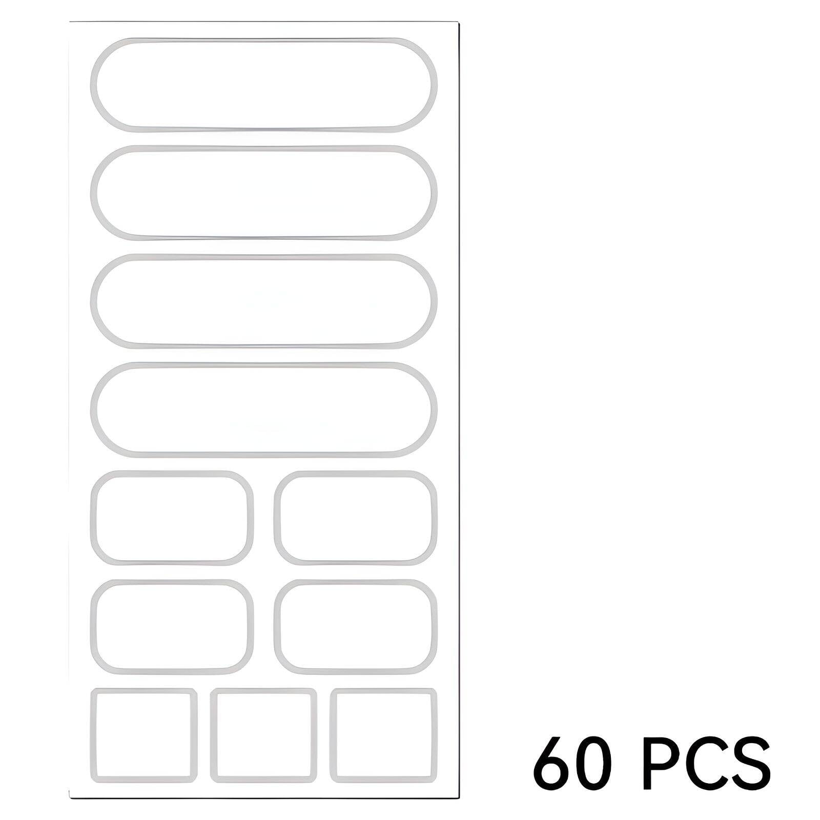 CCOCC 60Pcs Name Tags,Writable Labels Sticker Labels,Flexible Fit Name ...