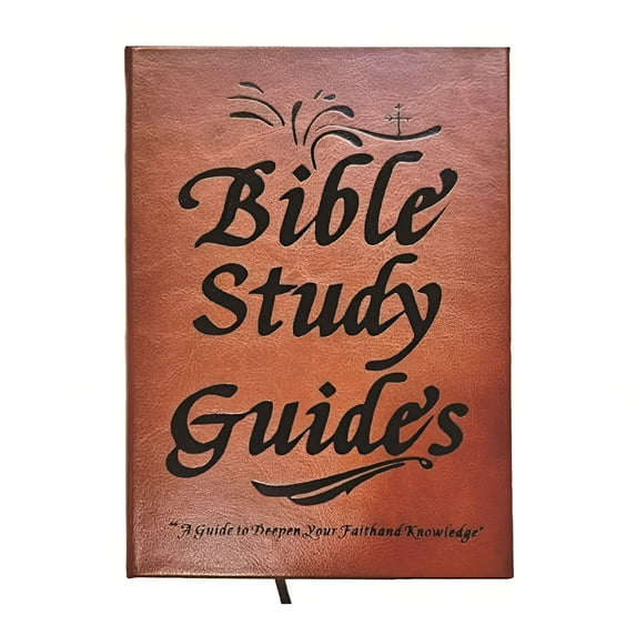 CCOCC 66-Page Bible Study Guide - Daily Bible Study, Daily Devotional Journal in a Year Study Plan for Women, PU Leather Cover Daily Scripture Quotes Faith-Based Notebook for Prayer Reflections