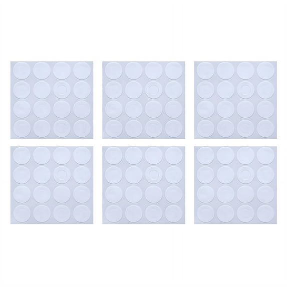 CCOCC 6Pcs French Tip Nail Stickers,French Manicure Stickers Nail Tips,Round Nail Stickers Nail Kit for Beginners with Everything,Style 3