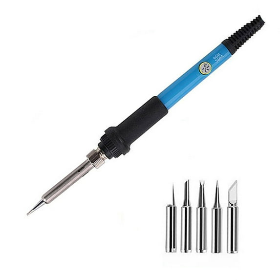 CCOCC 6Pcs Wood Burning Tool Kit,,Ergonomic Handle Design Soldering Station,Heat-Resistant and Anti-Slip Wood Carving Kit,Style 2