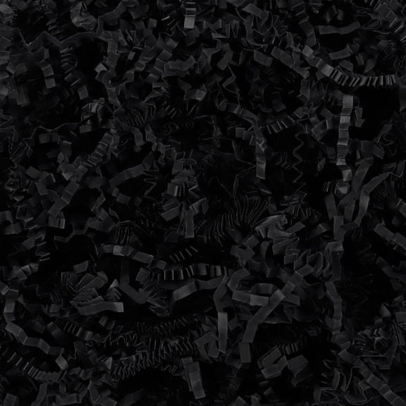 CCOCC 7Oz Crinkle Shredded Paper Filler for Gift Baskets,Black Crinkle Papers Filler Basket Stuffing for Halloween Gifts Decor,Gift Bag Filler Raffia for Father'S Day Boys,Papers Shred for Wedding