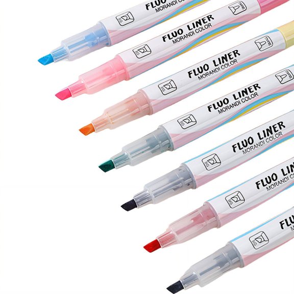 CCOCC 7Pcs Mini Highlighters - No Bleed, Comfortable Grip, Daily Marking/Doodling