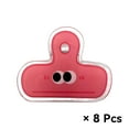 thumbnail image 1 of CCOCC 8 Pcs Binder Clips,Organize Multiple Cables Paperclips,Convenient Management Easy Release Spring Clamps,Red, 1 of 4