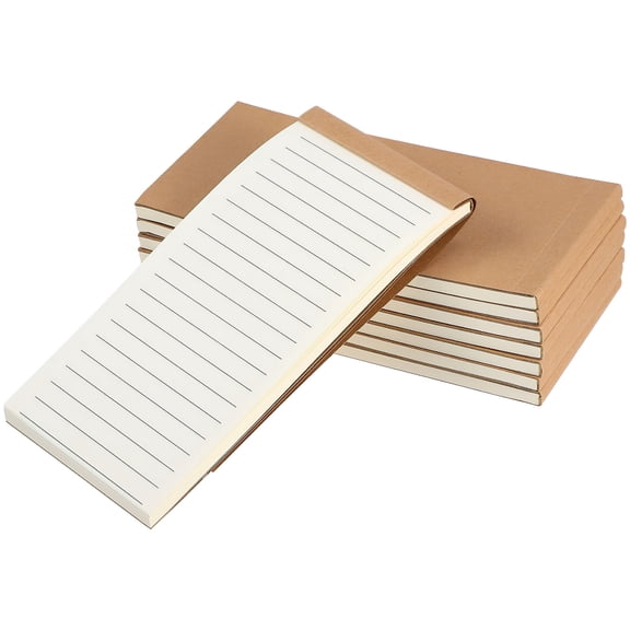 CCOCC 8 Pcs Pocket Notepads, 5.5 x 2.75 Inch Horizontal Line Memo Pads, Portable Mini Notebooks for Office