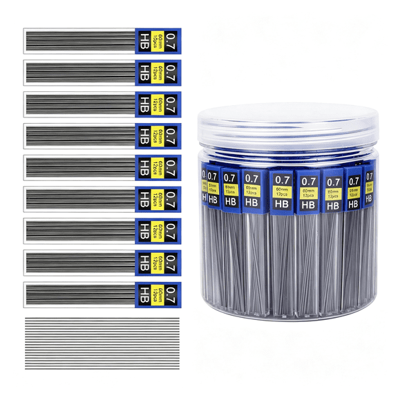 CCOCC 840 Pieces Lead Refills,0.7 Mm Hb,Break Resistant Mechanical Pencil Refills,70 Tubes 0.7 Lead Refills (840 Pieces)