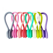 CCOCC 8Pcs Cord Organizer,Elasticity Wire Organizer,Creative Headset Design Magnetic Cable Ties,8 Color