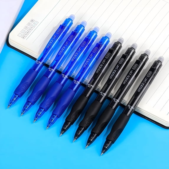 Fine Composing CCOCC 8Pcs Erasable Gel Pens,0.5Mm Retractable Fine Point Black and ...