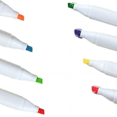 CCOCC 8Pcs Highlighters,Chisel Bible Highlighters and Pens No Bleed,Quick Drying Cute Highlighters