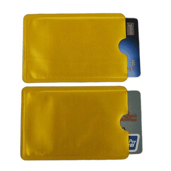 CCOCC 8Pcs Rfid Blocking Sleeves,Rfid Protection Rfid Blocking Card,Card Holder Card Covers for Debit Cards,Yellow
