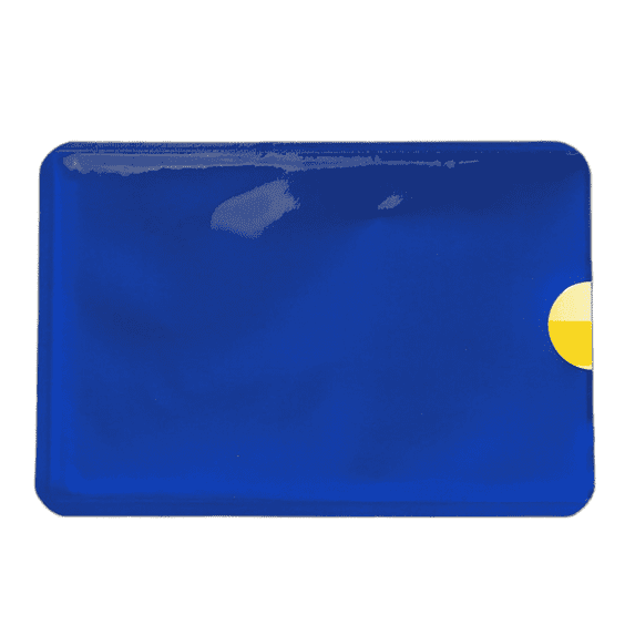 CCOCC 8Pcs Rfid Blocking Sleeves,Round Corners Rfid Blocking Card,Scratch-Free Card Covers for Debit Cards,Blue