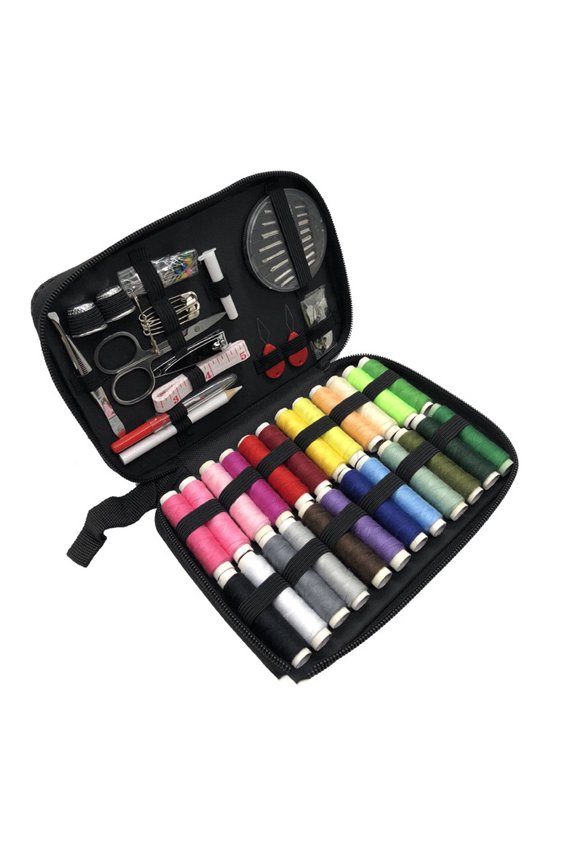90Pcs Sewing Products,Ergonomic Handle Mini Sewing Kit,Efficient Yarn Pull Needle and Thread Kit,Style 1
