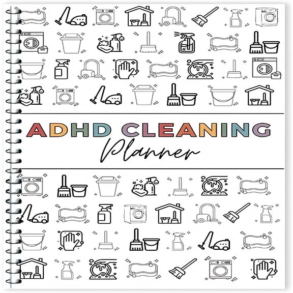 CCOCC ADHD Cleaning Planner for Adults  Home Cleaning Schedule Book with Daily/Weekly/Monthly ChecklistsChore & Task Routine TrackerDeclutter & Home Organization Notebook(1pc)