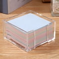 thumbnail image 1 of CCOCC Acrylic Sticky Note Holder,3X3 Crystal Clear Notepad Holder with Anti-Slip Base Sticky Note Dispenser for Office Desk,Home Organizer, 1 of 7