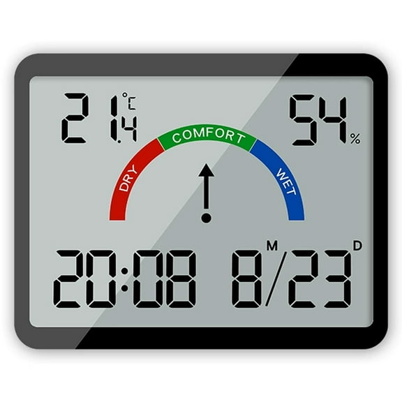 DESIGNICE Alarm Clock,Compact Digital Clock Featuring Temperature, Bedside Clock with Magnetic Back