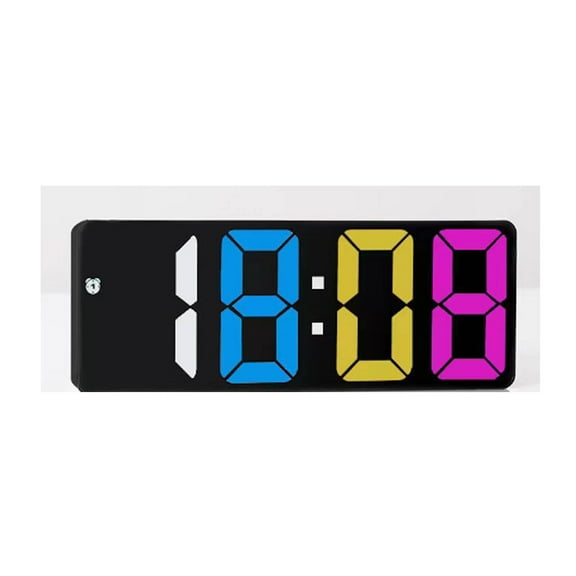 CCOCC Alarm Clock,Customizable Adjustable Brightness Digital Clock,Smart Night Mode Bedside Clock,Voice-Controlled Display with Dual Power Supply and 5 Display Options